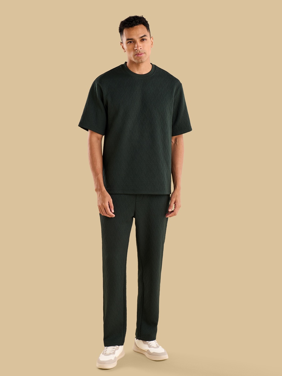 Relaxed Fit Jacquard T-Shirt