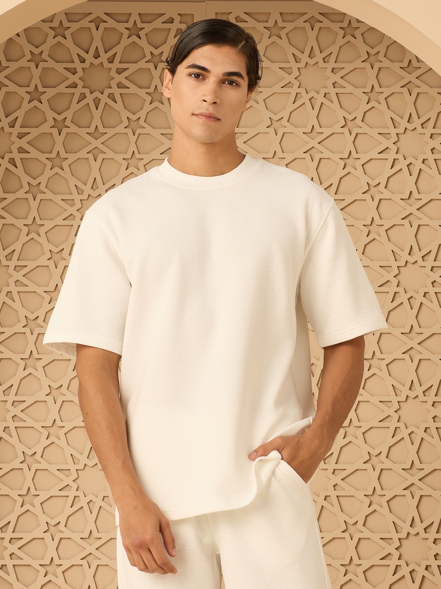 Textured Comfort Fit T-Shirt