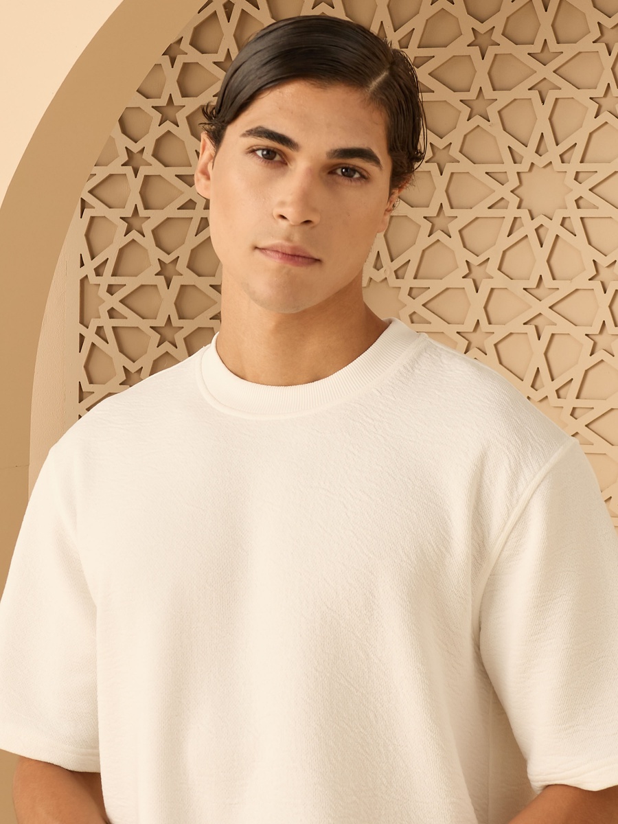 Textured Comfort Fit T-Shirt