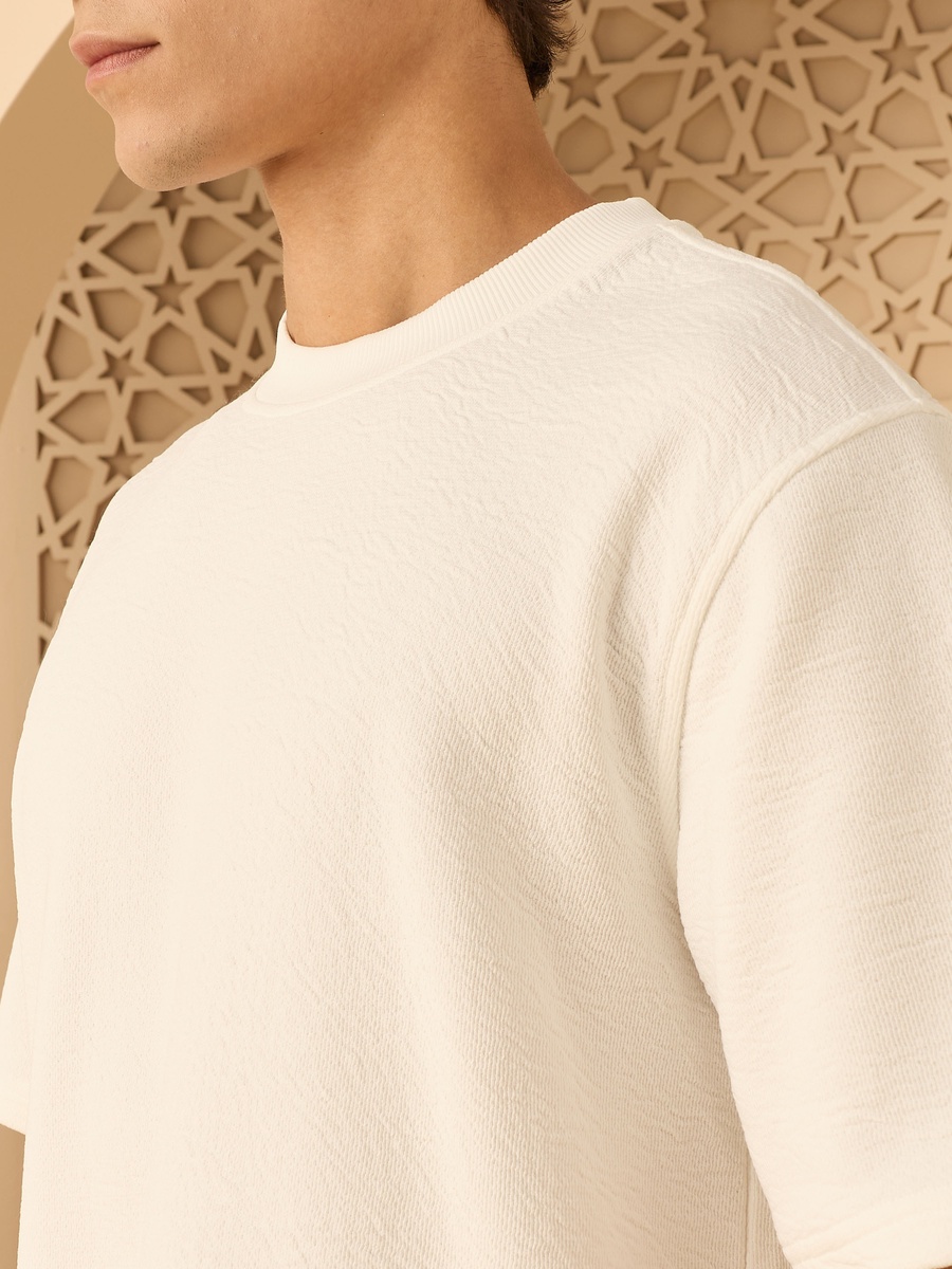 Textured Comfort Fit T-Shirt