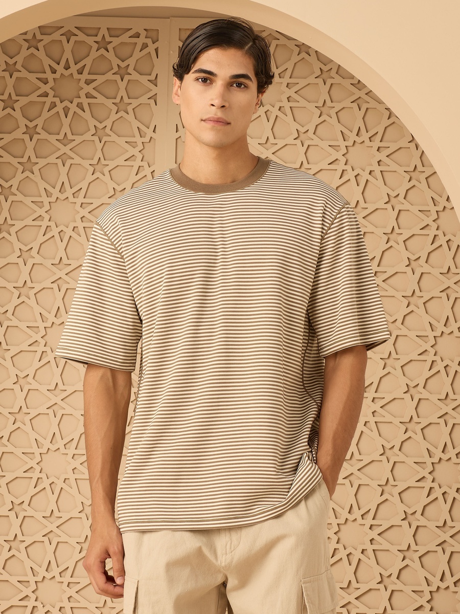 Striped Interlock T-Shirt