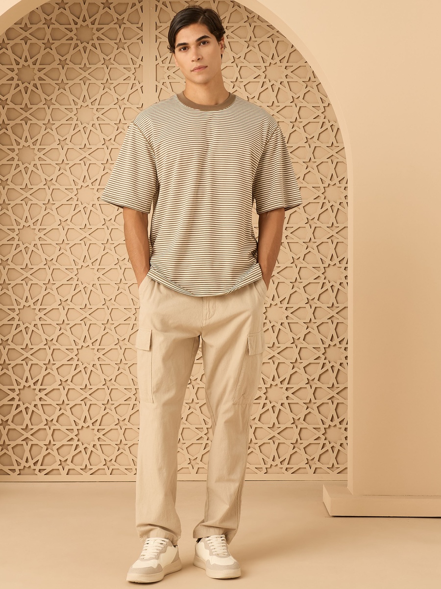 Striped Interlock T-Shirt