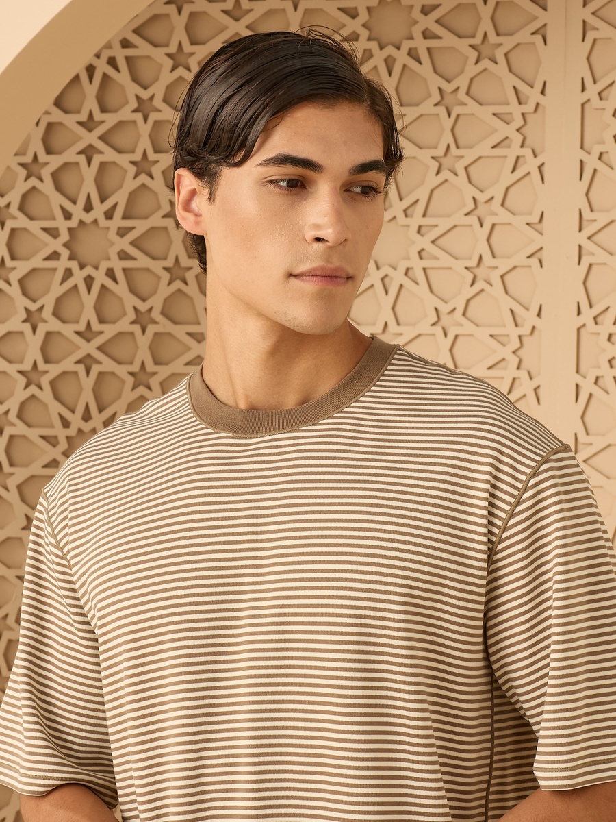 Striped Interlock T-Shirt