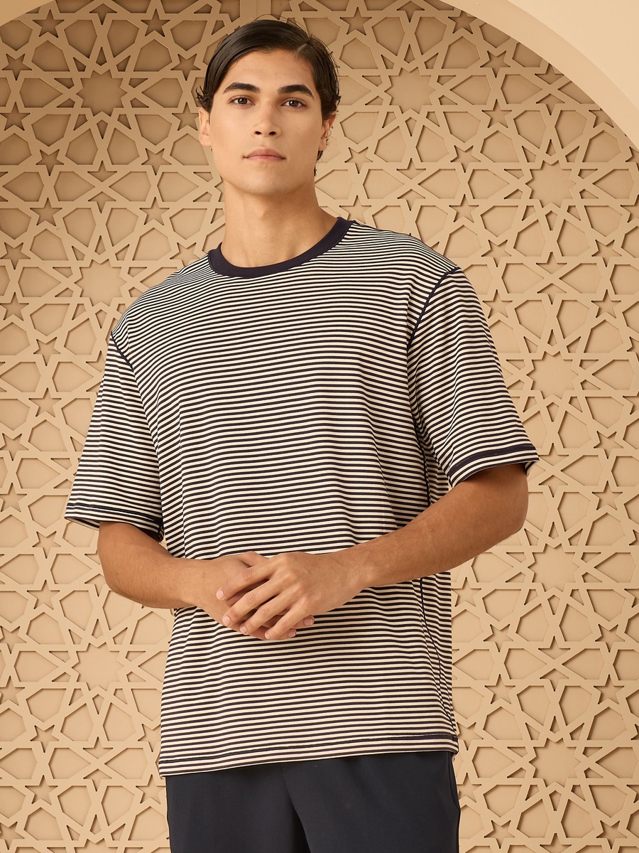 Striped Interlock T-Shirt