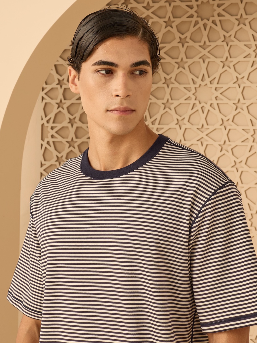 Striped Interlock T-Shirt