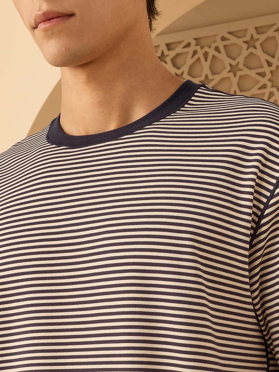 Striped Interlock T-Shirt