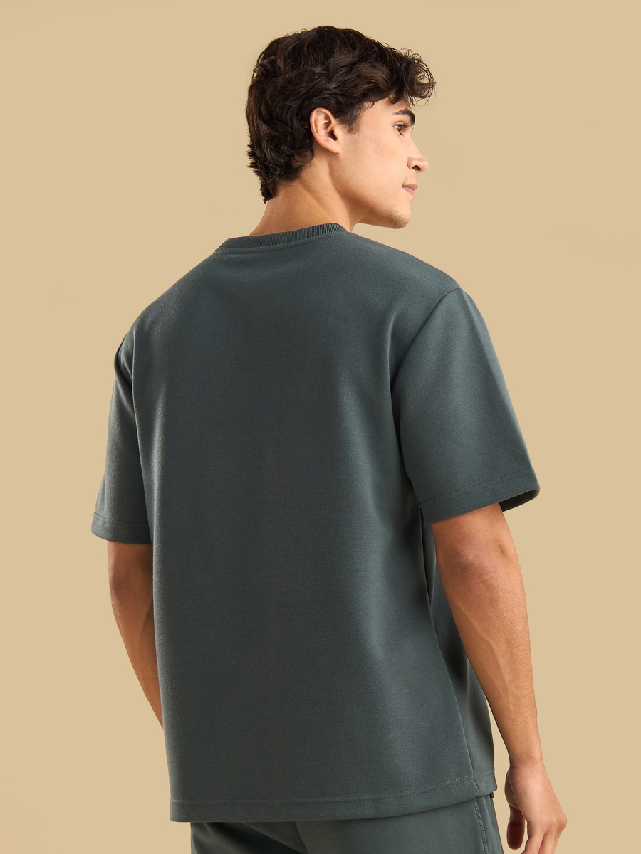 Printed Relaxed Fit T-Shirt with Flap Pocket