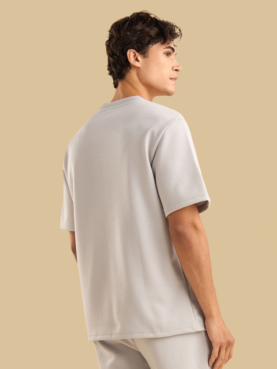 Printed Relaxed Fit T-Shirt with Flap Pocket
