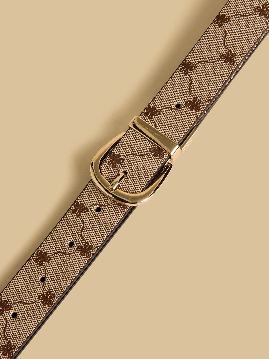 Printed Belt with Pin Buckle Closure
