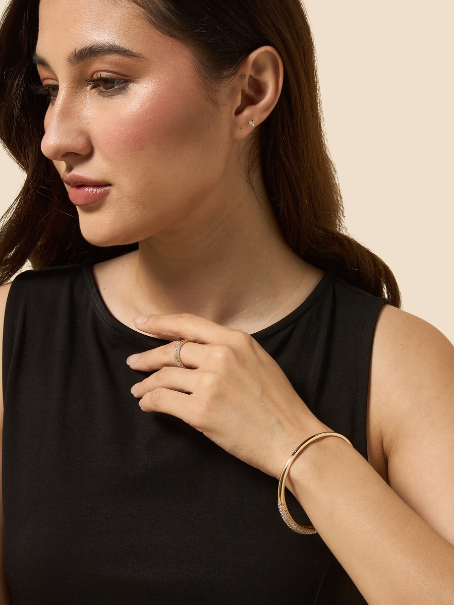 Embellished Bangle and Ring Set