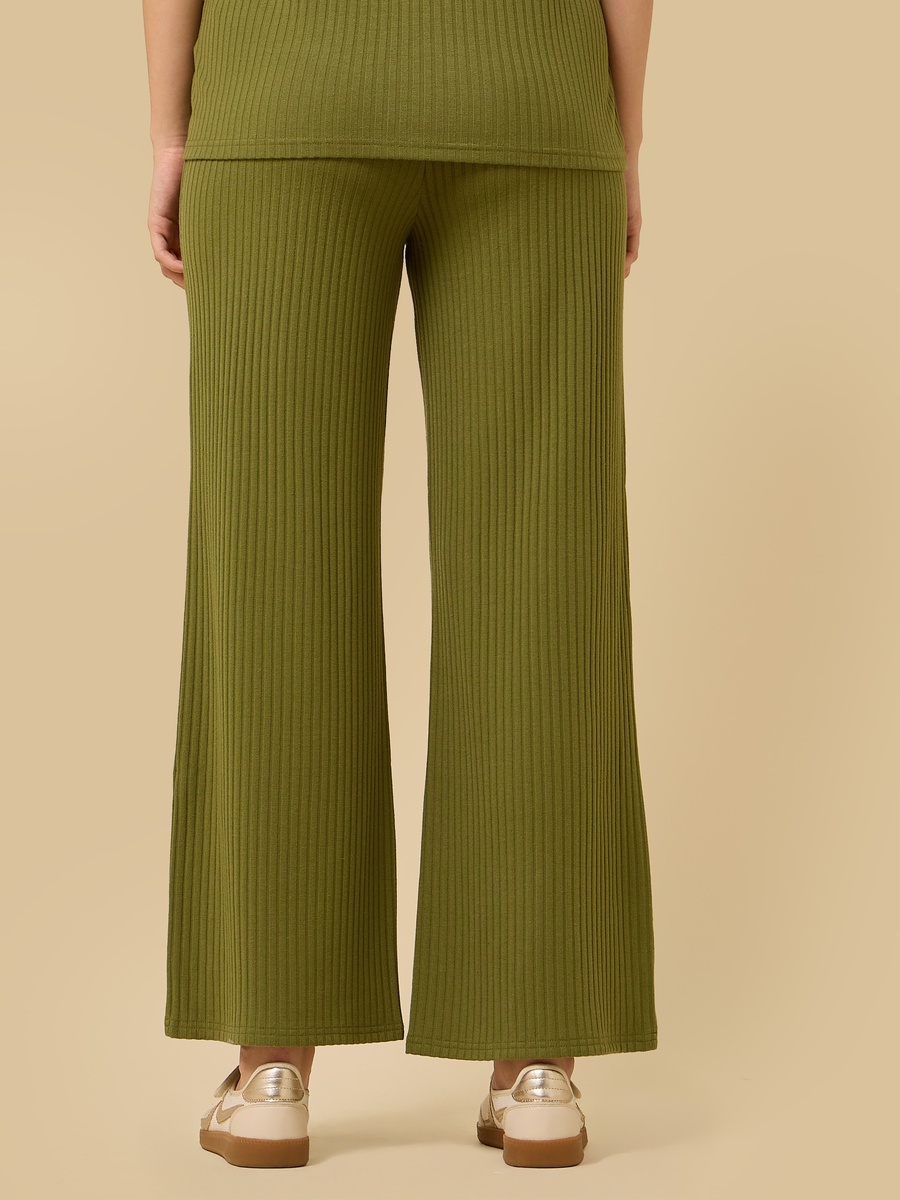 Ribbed Wide Leg Pants