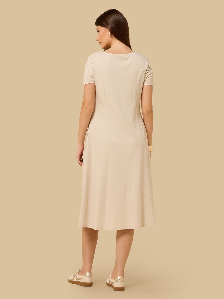 Flared Viscose Maternity Dress