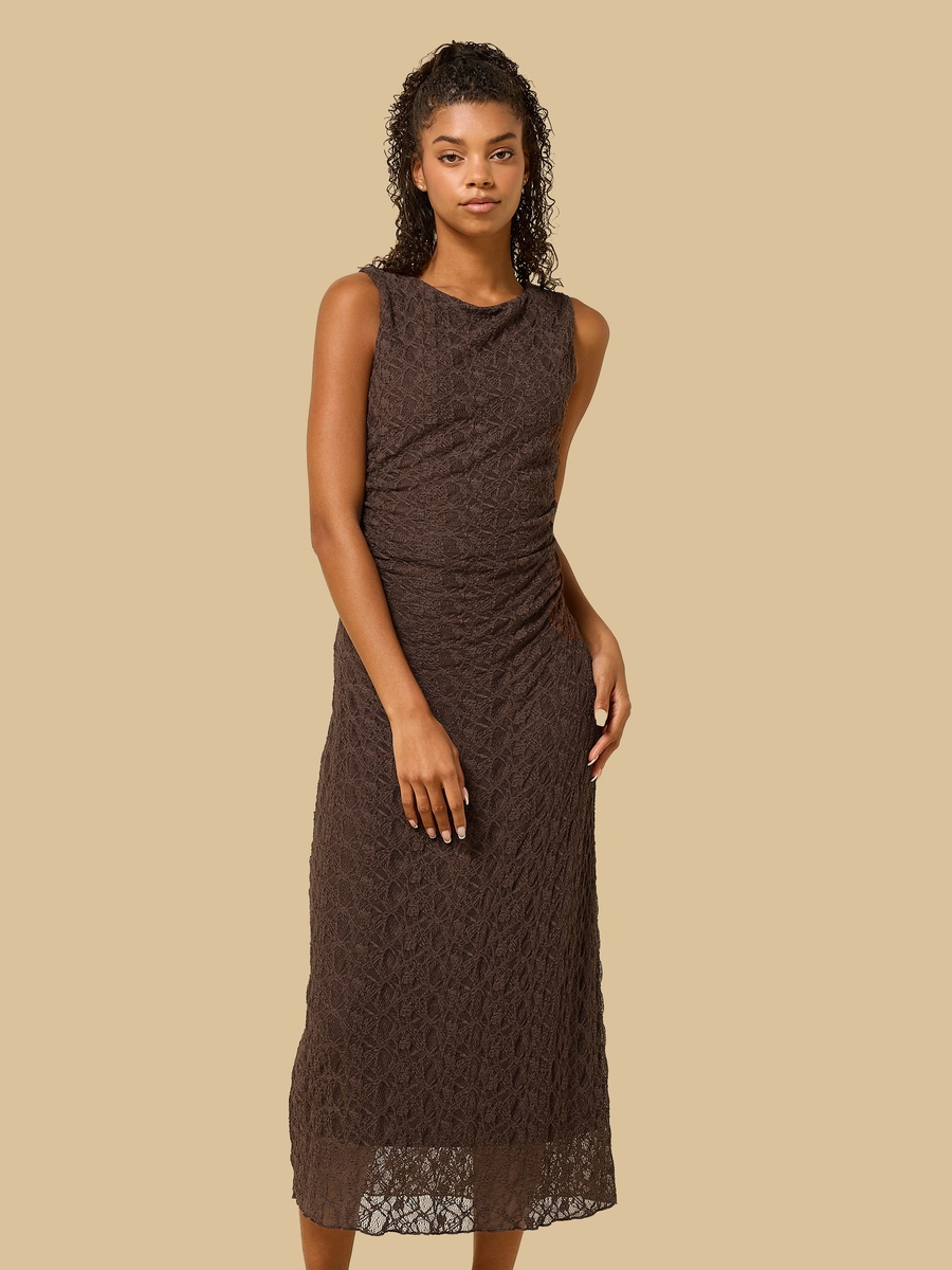 Sleeveless Midi Lace Dress