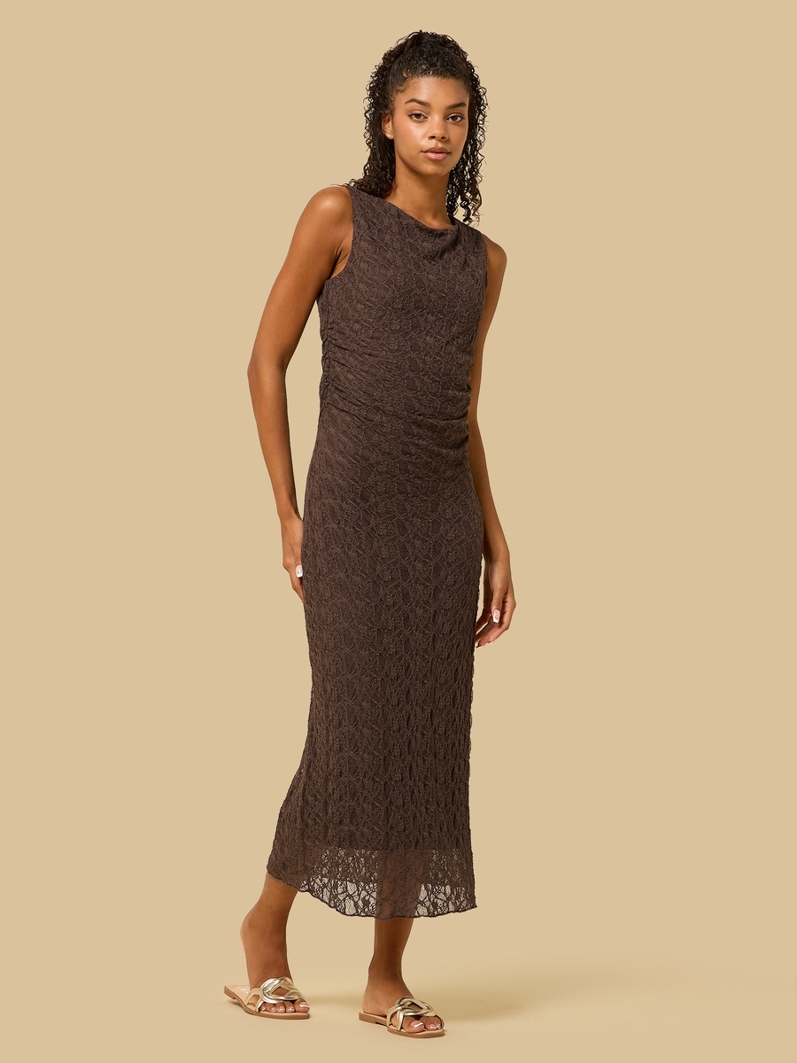Sleeveless Midi Lace Dress