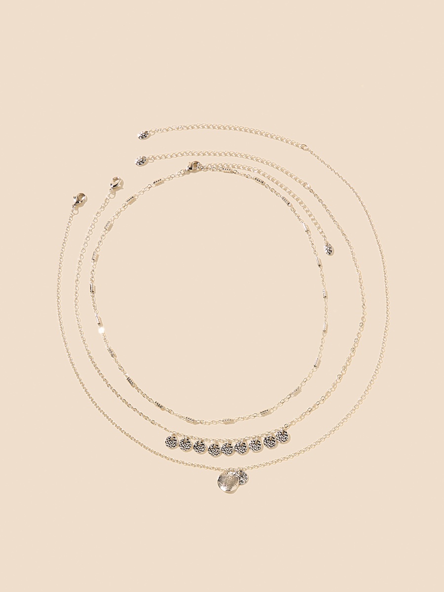 Pack of 3 - Assorted Necklace with Lobster Clasp Closure