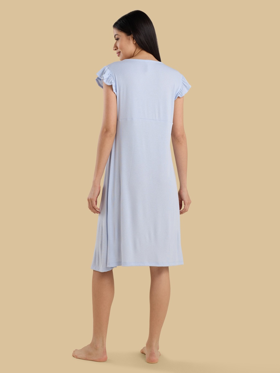 Ribbed Maternity Night Dress