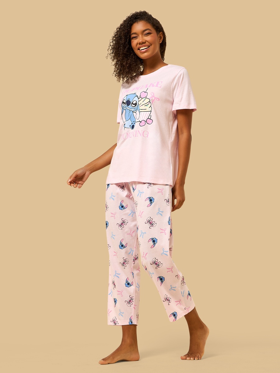 Stitch Print Pyjama Set