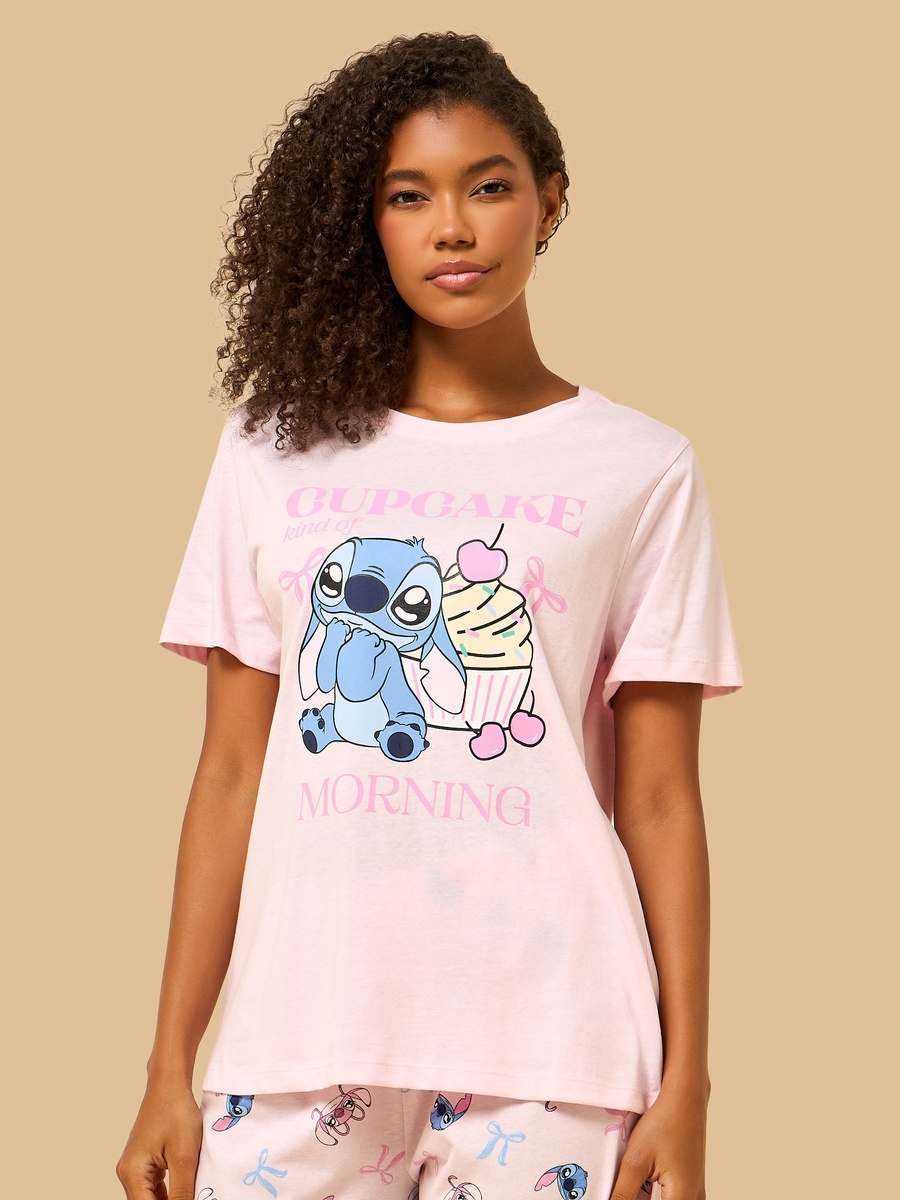 Stitch Print Pyjama Set