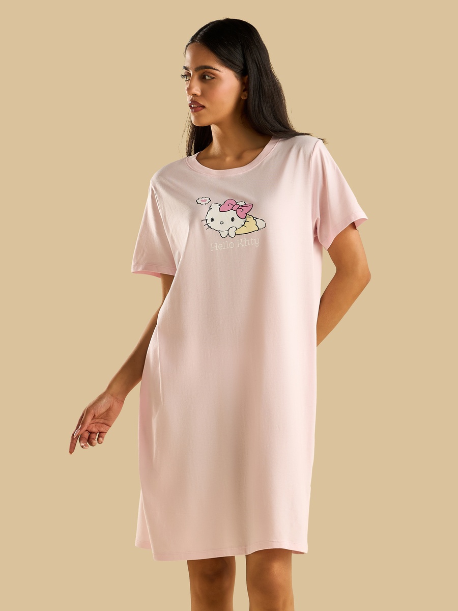 Hello Kitty Print Sleepshirt
