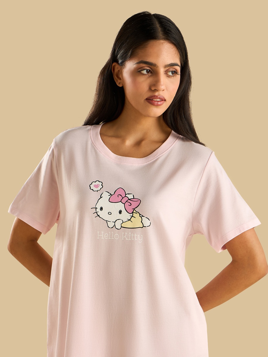 Hello Kitty Print Sleepshirt