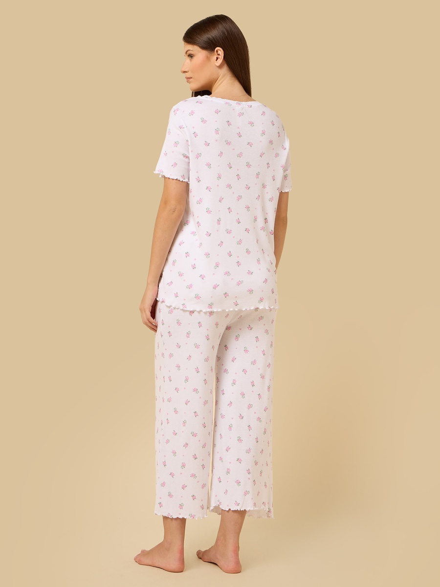 Floral Print Maternity Pyjama Set