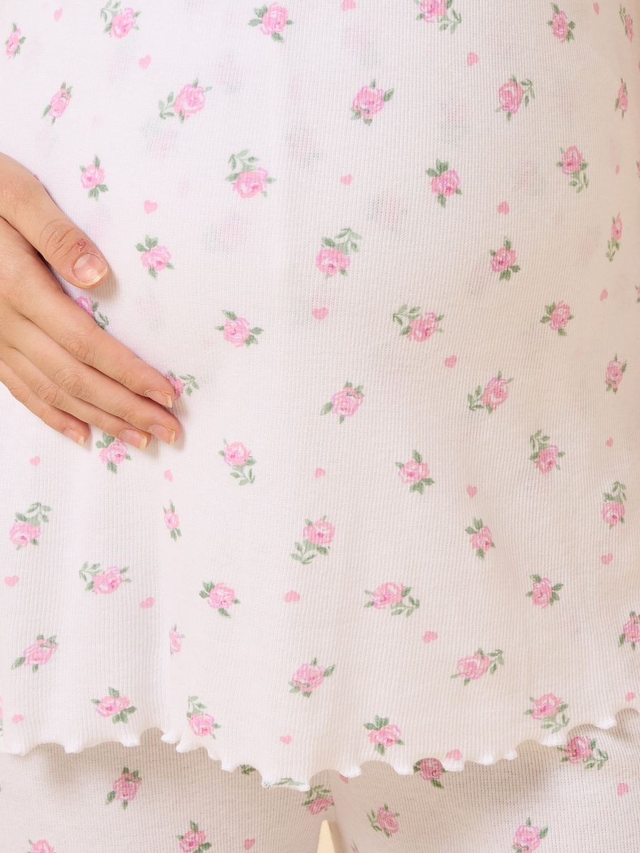 Floral Print Maternity Pyjama Set