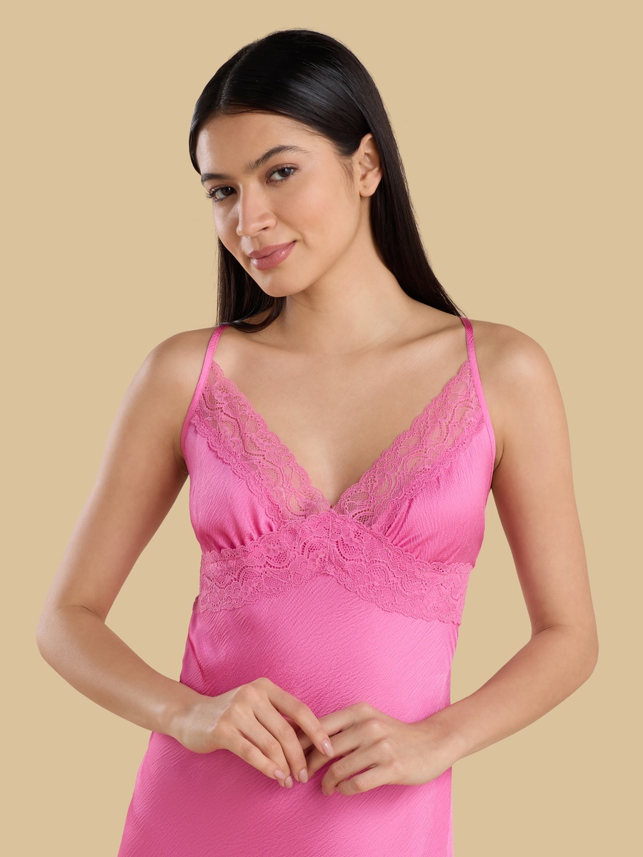 Lace Satin Chemise