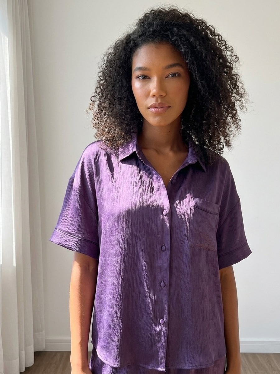 Hammered Satin Pyjama Set