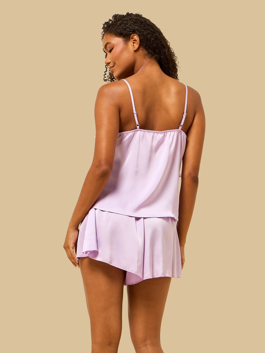 Ruffle Detail Shorts Set