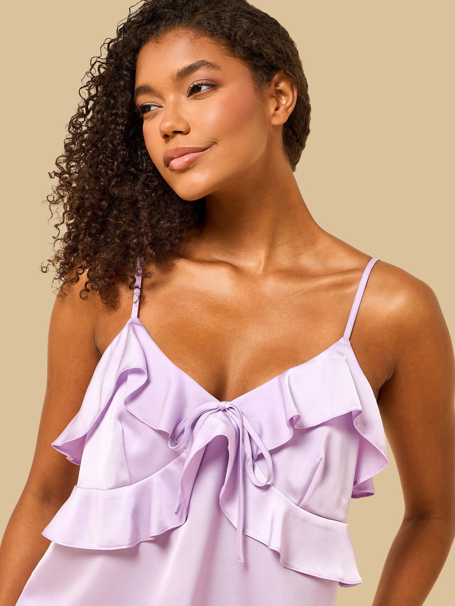 Ruffle Detail Shorts Set
