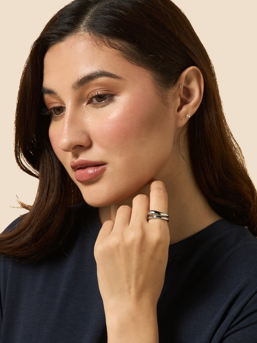 Pack of 2 - Metallic Ring