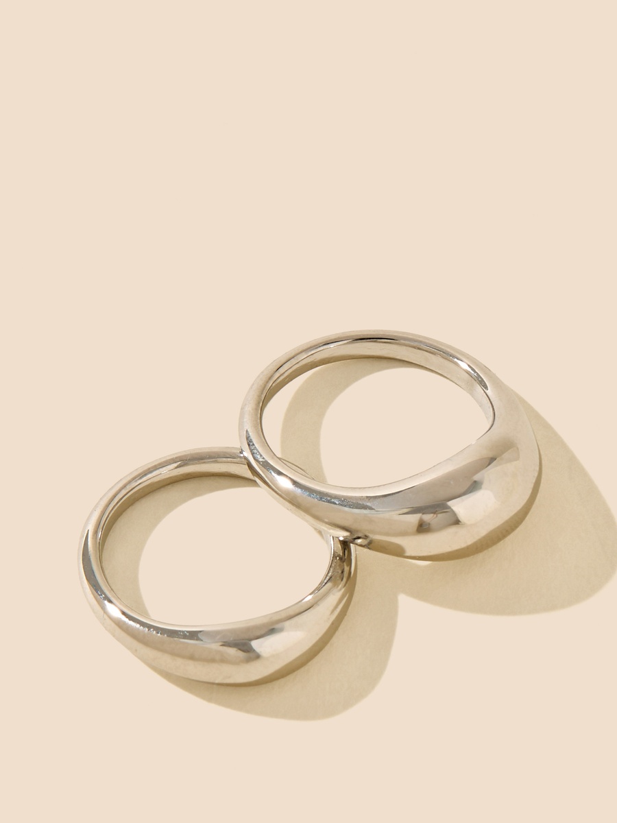 Pack of 2 - Metallic Ring