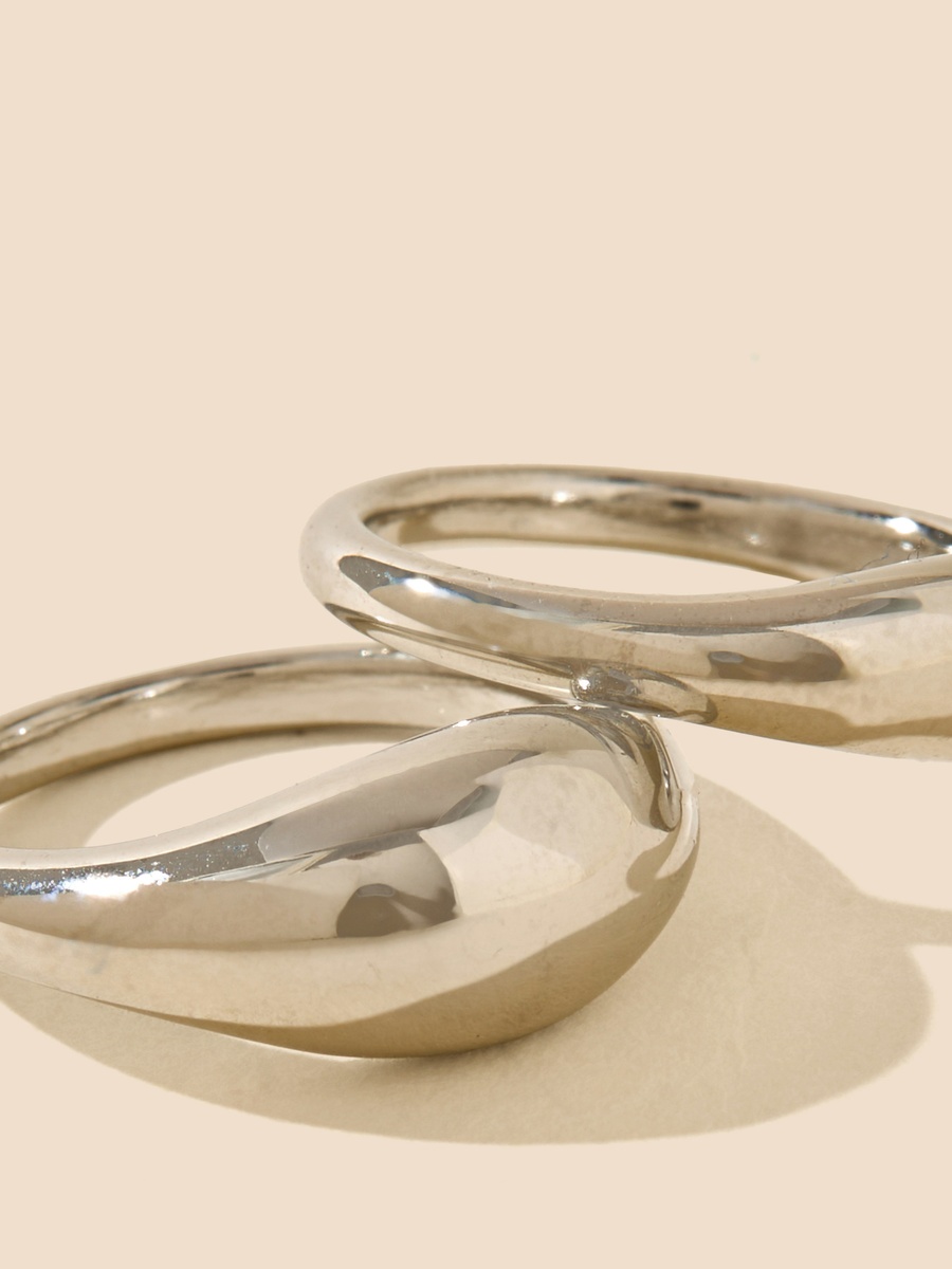 Pack of 2 - Metallic Ring