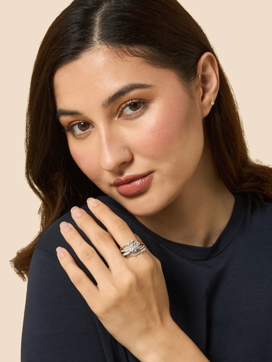 Pack of 3 - Embellished Ring