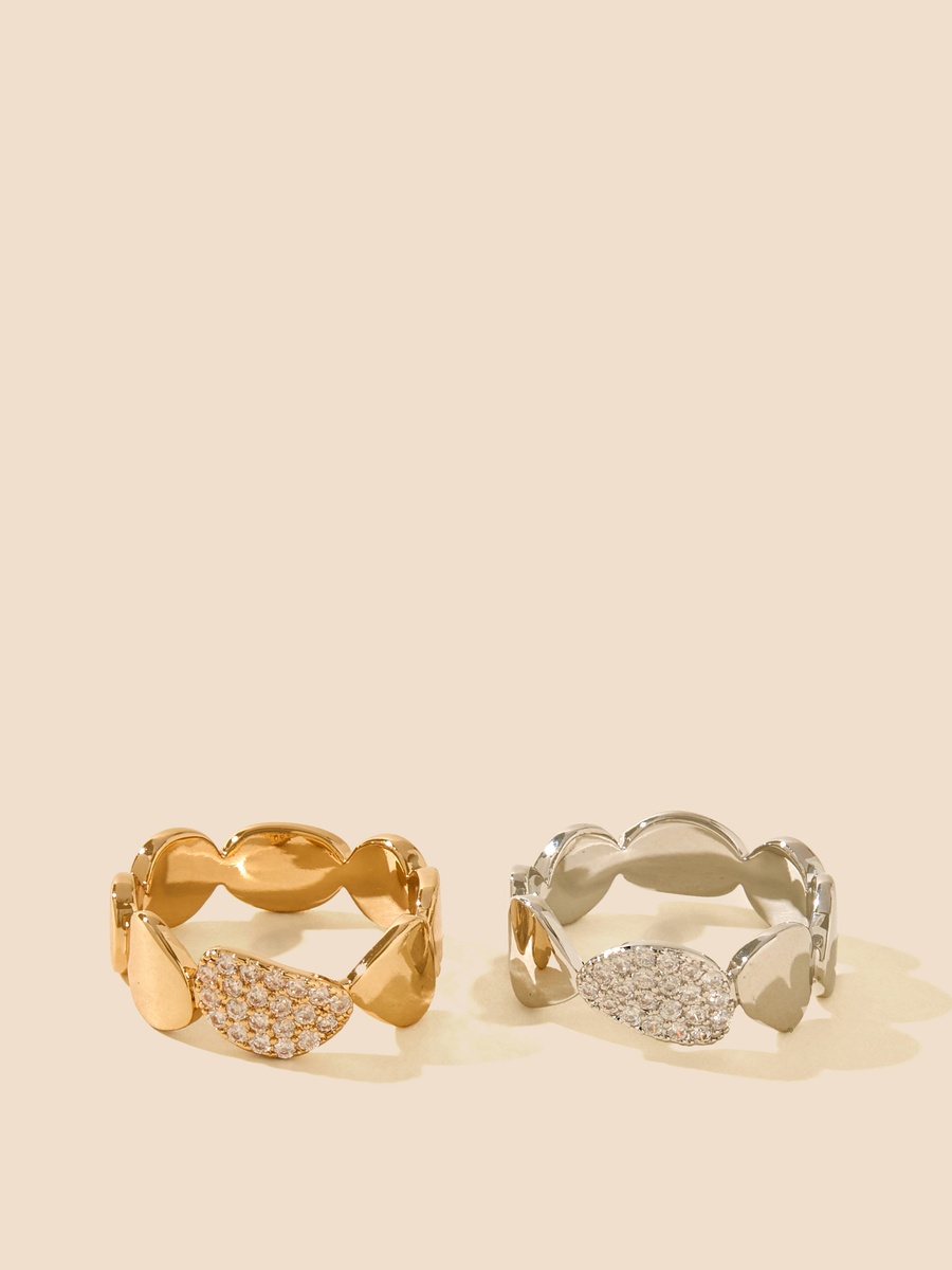 Pack of 2 - Embellished Ring