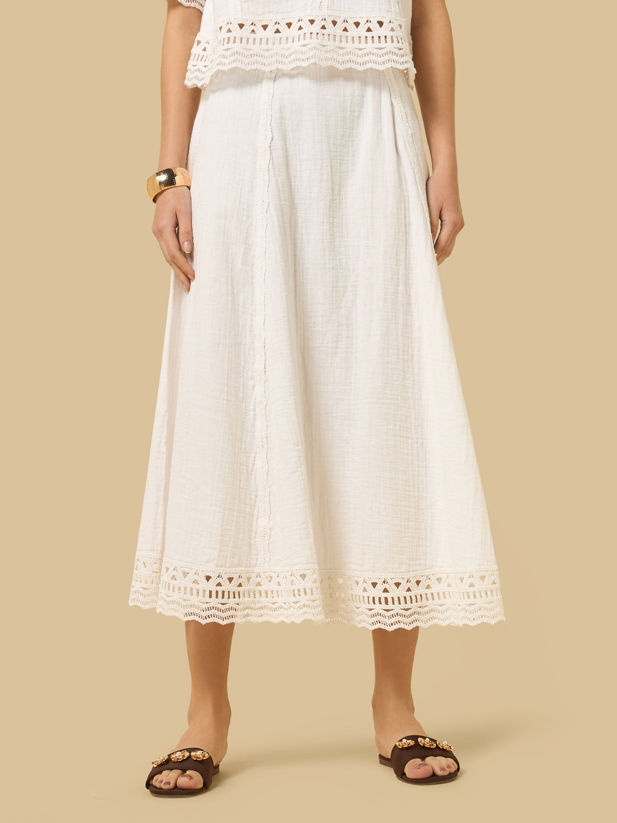 Lace Trim Skirt