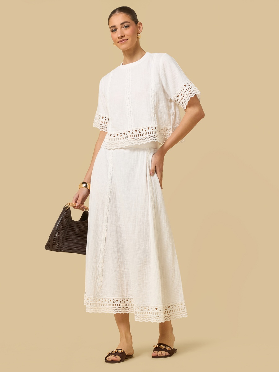 Lace Trim Skirt