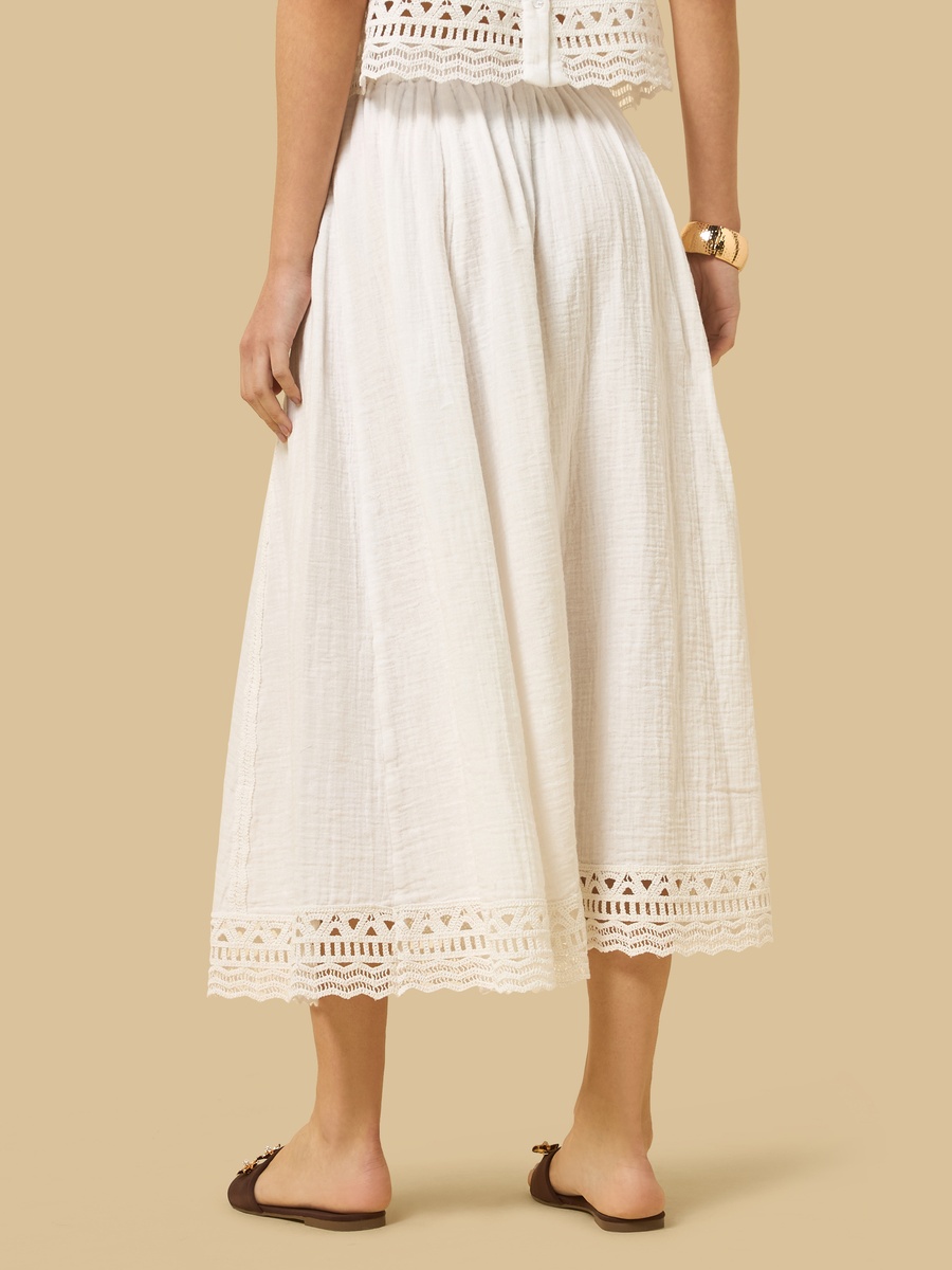 Lace Trim Skirt
