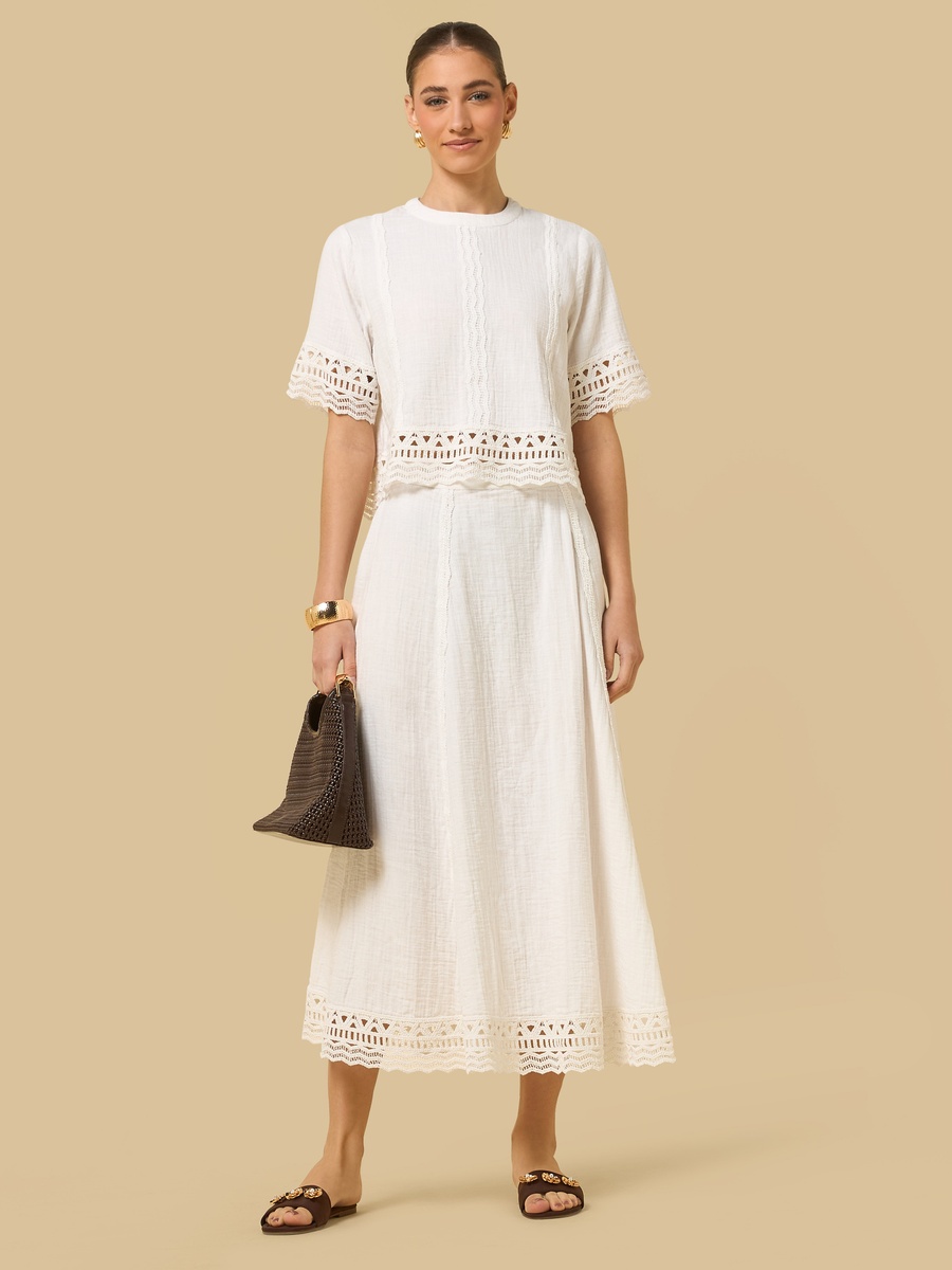 Lace Trim Skirt