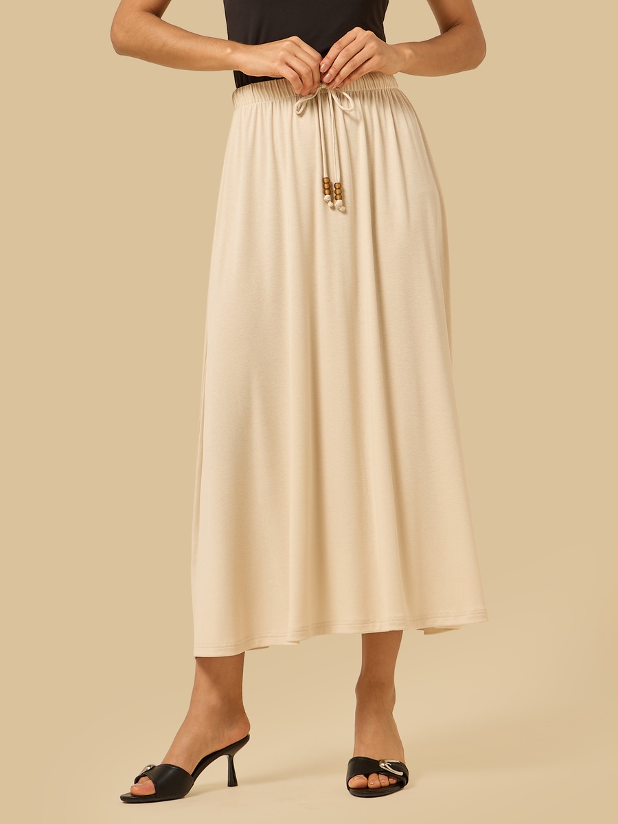 Flared Midi Skirt