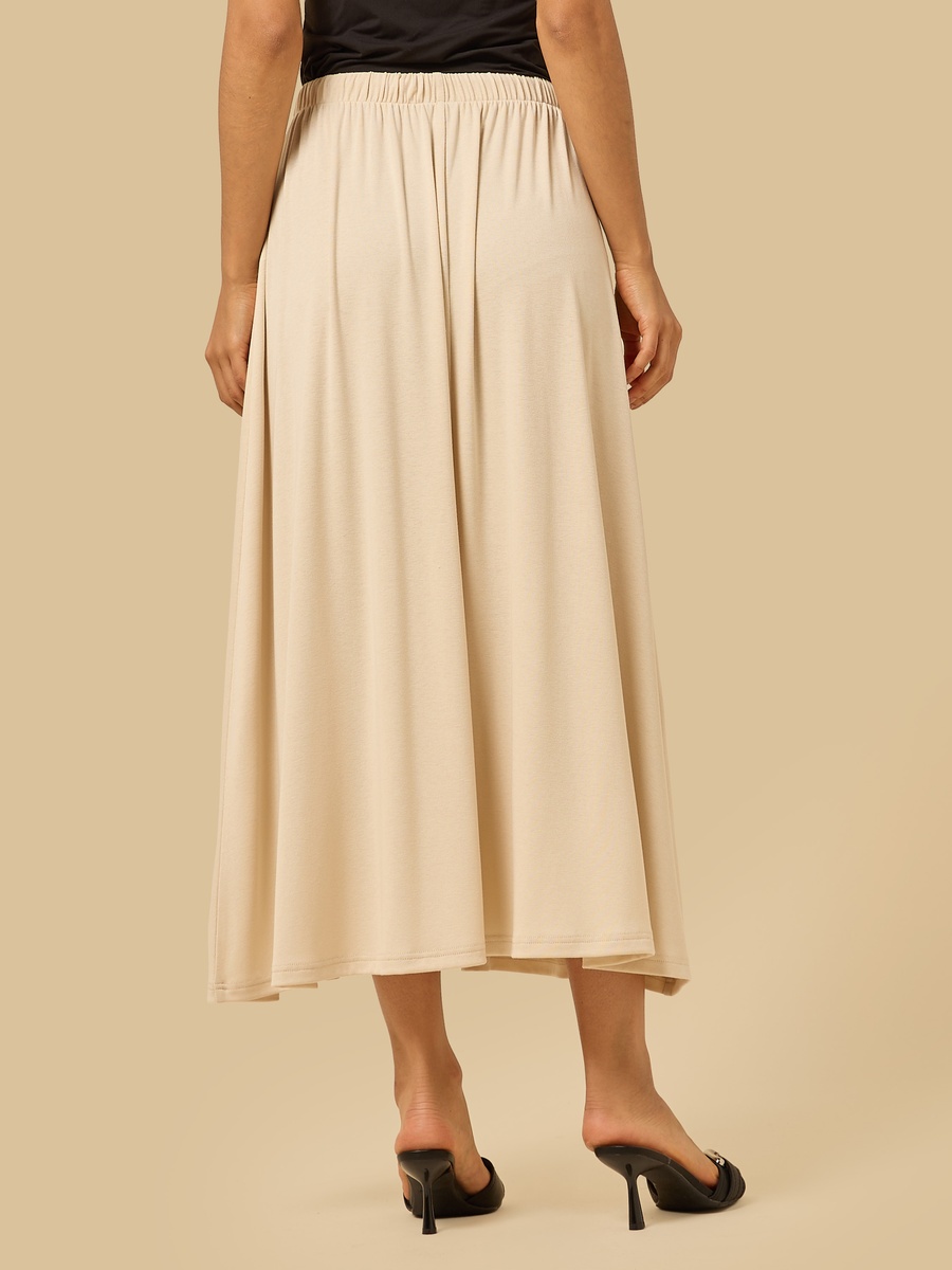 Flared Midi Skirt
