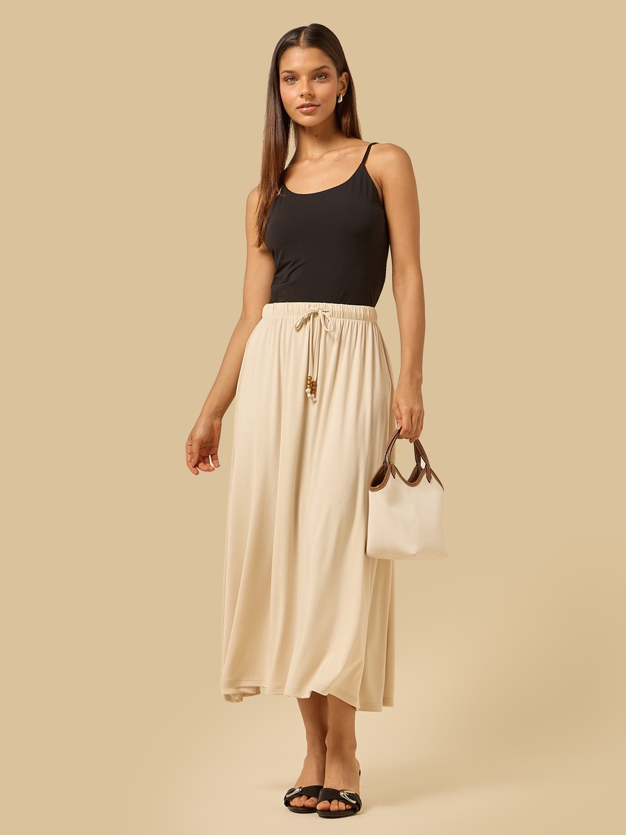 Flared Midi Skirt