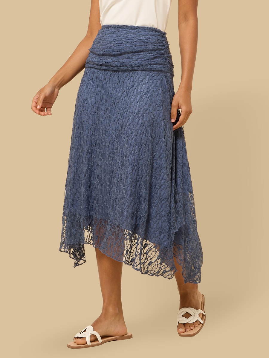 Lace Asymmetrical Skirt