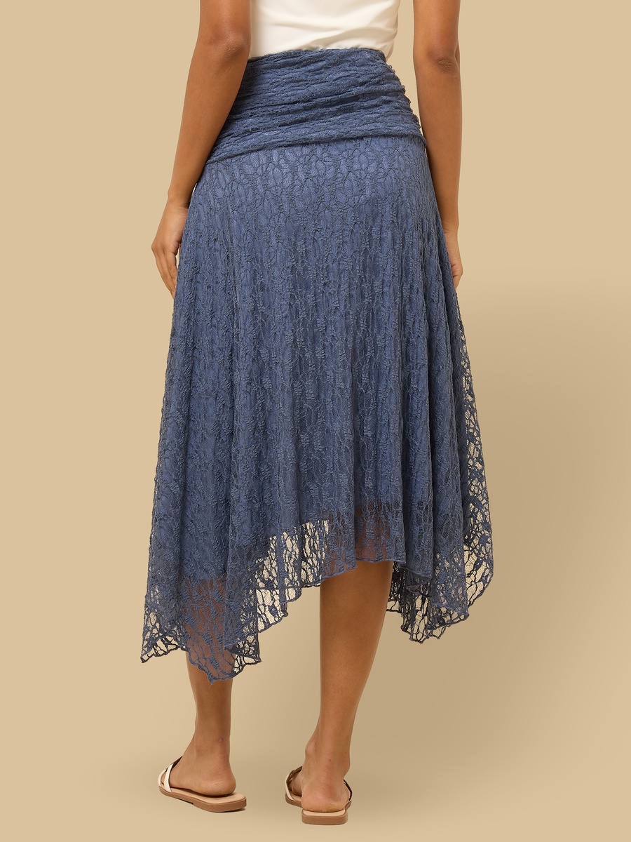 Lace Asymmetrical Skirt