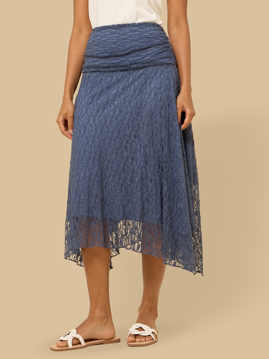 Lace Asymmetrical Skirt