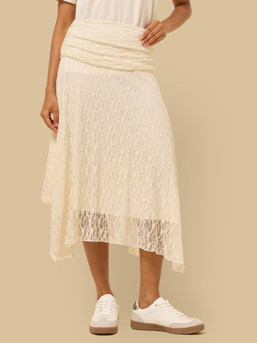 Lace Asymmetrical Skirt