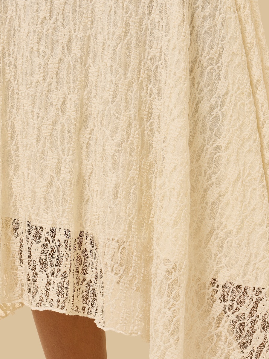 Lace Asymmetrical Skirt