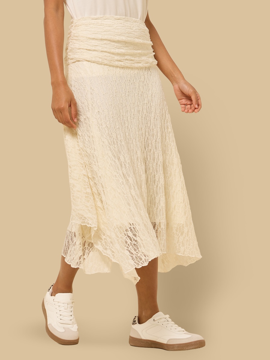 Lace Asymmetrical Skirt