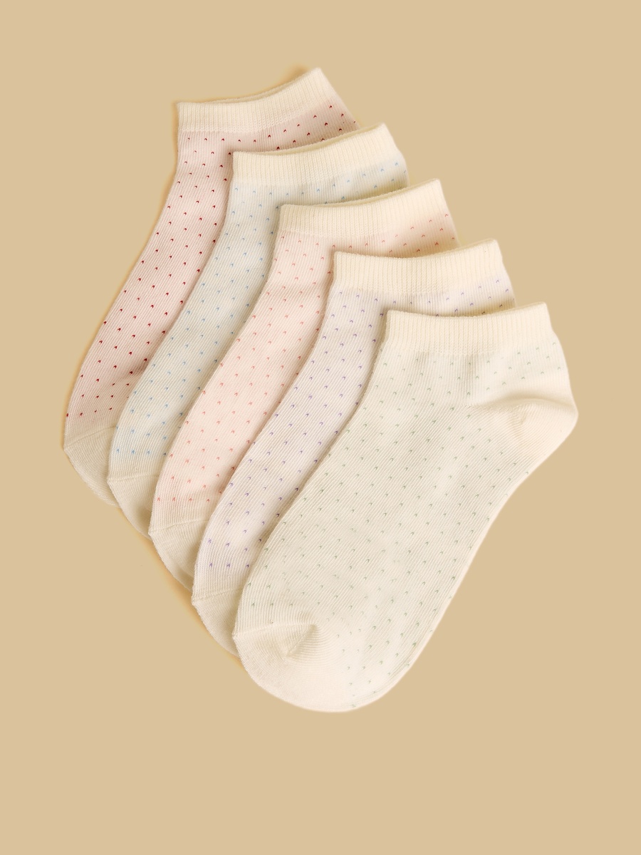 Pack of 5 - Printed Ankle Length Socks