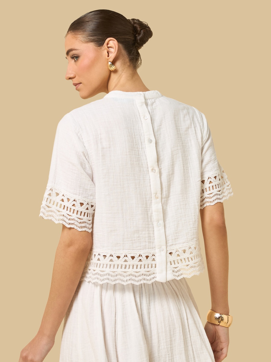 Lace Trim Top